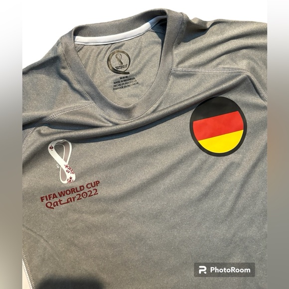 Men’s FIFA WORLD CUP Qatar 2022 GERMANY Jersey T Shirt Size M Medium Soccer - Picture 3 of 3